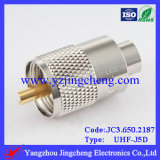 UHF Male Solder for 5D-Fb LMR300 Cable, RF Connector (UHF-J5D)