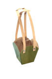 Retro Style and High Quality Kraft Paper Flower Bag for Carrying Plants