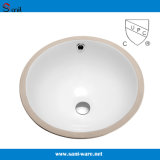 Round Ceramic Vanity Sink Small Bathroom Sinks (SN035)