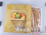 Nice Bamboo Folding Fruit Basket for Christmas Gifts