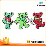 Colorful Metal Enamel Dancing Bear Pin Badge Manufacturer