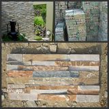 Beige/Yellow Slate Corner Ledgestone for Wall Tile