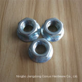 Blue Zinc Plated Hex Nuts with Flange M14