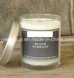 Black Current Hand Poured Scented Glass Jar Candle with Lid