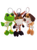 2015 Cheap Plush Animal Keychain Toys Promotion Gifts