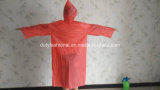 Adult 0.08mm 100% PEVA Red Raincoat for Promotion