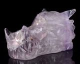 Natural Amethyst Carved Dragon Skull Carving #1A58, Crystal Healing