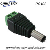 CCTV Accessories with Power Connector- Male Plug for Cameras (PC102)