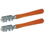 Normal Quality Six-Wheel Glass Cutter with Wooden Hand Cutting Thicknerss 6mm-12mm (O10)