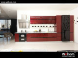 2015 Welbom Red Modern Lacquer Kitchen Cabinets