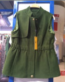 Women Fashion Wool and Polyester Caot, Women Vest, Outer Wear (Z-1563)