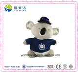 Lovely Stuffed Wearing T-Shirt Koala Plush Animal Toy