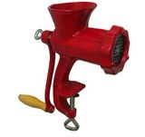 8# Cast Iron Red-Coated Meat Mincer