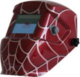 Red Web Solar Power Auto Darken Welding Helmet