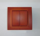 European Wooden Yellow New Design Wall Switch and Socket