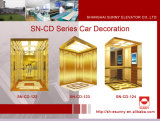 Elevator Cabin with Golden Mirror and Frame (SN-122)