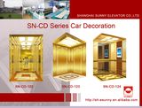 Elevator Cabin with Golden Mirror and Frame (SN-122)