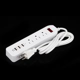 Mini Power Socket Strip with USB / Fast USB Chargering Port 3au3u Us Standard Grounding General Appliance Surge Socket with ETL