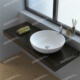 Elegant Stain-Resistance Artificial Stone Composite Resin Bathroom Counter-Top Basin/Sink (JZ9038)