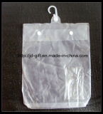 Customized PVC Bag, Plastic Package Bag with Hook, PVC Button Bag, PVC Bag, PVC Garment Bag