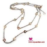 Long Chain Heart Necklace (NY00545)