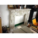 Granite and Marble Fireplace