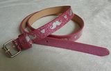 Fashion Lady Gillter Belt with Print Effect