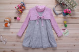 Girl Fashion Pink Sweater Dress (Z3934C)