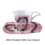 Porcelain Coffee Cup Set W/Saucer (Style# 2789)