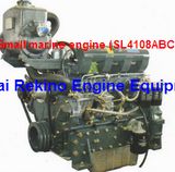 Small Marine Diesel Engine with Gearbox SL4108ABC (61HP-68HP)