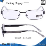 Metal Alloy Optical Distribution Frame Price Eyewear with Acetate Temples (mm15005)