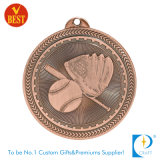 Custom Antique Copper Baseball Metal Medal