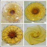 Handmade Yellow Wall Plate for Wall Decoration