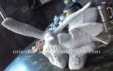 White Marble Stone Dove Animal Sculpture for Decoration