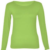 Womens Two-Color Long Sleeve T-Shirt