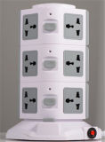 Vertical 3layer Vertical Socket&Universal Switch Socket Outlet (W3)
