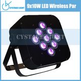 9 X 10W Battery Operated Wireless LED Flat PAR