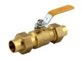 Threaded Brass Tube Union Welded Ball Valve Copper Te-14