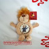 Plush Clock Toy Lion Clock Toy