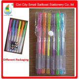 Sale Colorful Gel Ink Pen with 6PCS PVC Bag