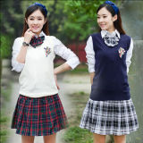 2016 OEM Manufacturer 100% Cotton Girls School Uniform