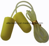 Yellow Ear Plugs with Silk String with CE