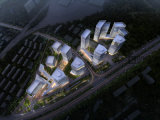 Aerial View Visualization 3D Rendering