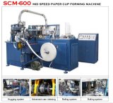 SCM-600 20 Kw Rated Power Automatic Paper Cup Machine / Machinery with Heater Sealing