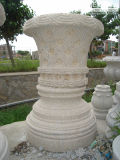 Granite Carving Flower Pot for Garden Decoration (CV023)