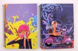 A4 5subject Hardcover Spiral Notebook