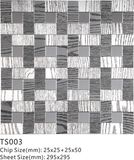 Tightly Spaced Metal Mosaic Decorative Material