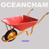 Red Colour Wheel Barrow Wb3800 for Sale