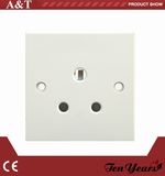 CE Approved 15A Unswitched 3- Round Pin Socket Outlet