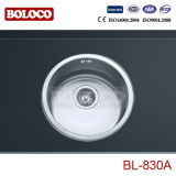Single Round Bowl Stainless Steel Sink